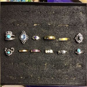 12 rings  ALL NWOT .... rings shown     ....   r7
